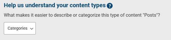 Taxonomy choice for each content in SEOKEY