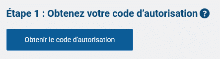 Code d'autorisation Search Console